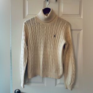 Ralph Lauren Sport Beige Turtleneck Sweater